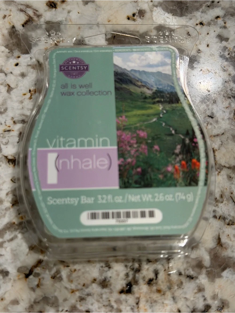 Scentsy Mint Green Wax Bar with Lavender Accent
